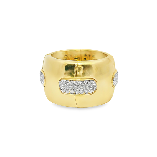 0.77CT Diamond Ring 18k Yellow Gold