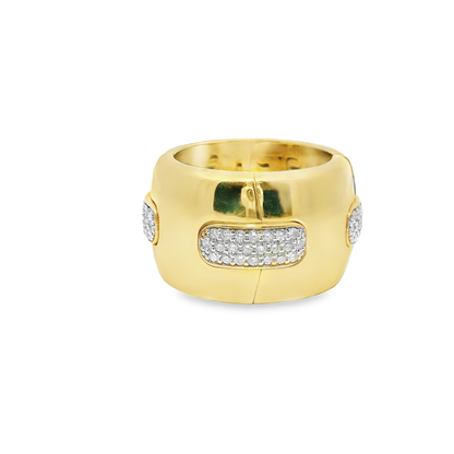 0.77CT Diamond Ring 18k Yellow Gold