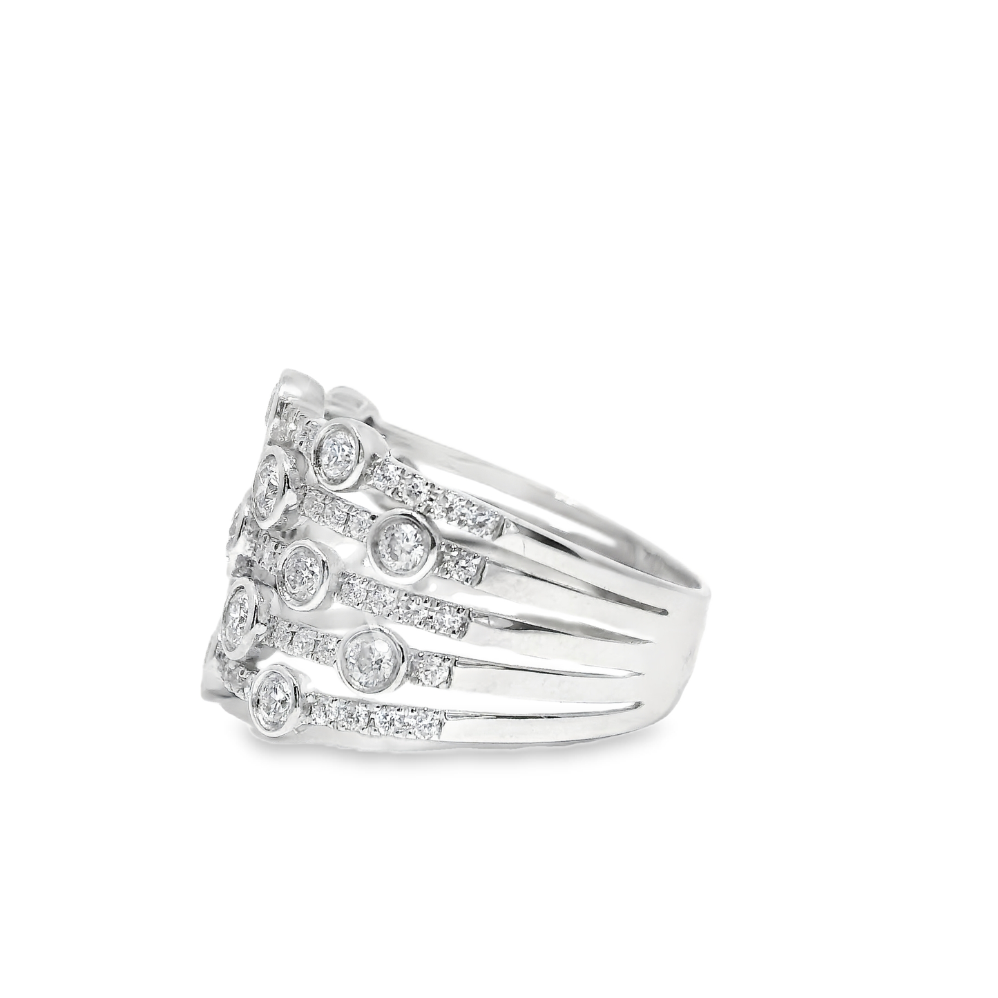 1.51CT Diamond Ring 14k White Gold
