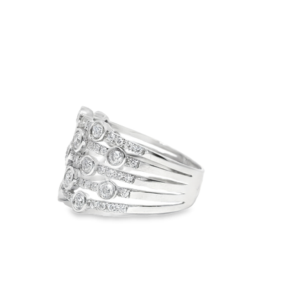1.51CT Diamond Ring 14k White Gold