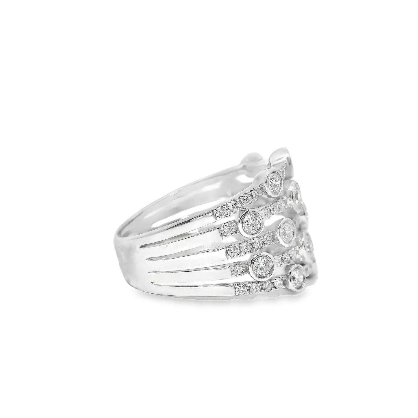 1.51CT Diamond Ring 14k White Gold