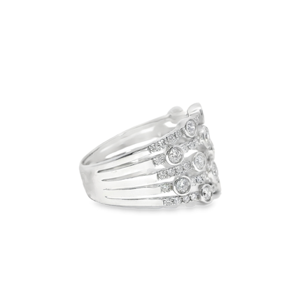 1.51CT Diamond Ring 14k White Gold
