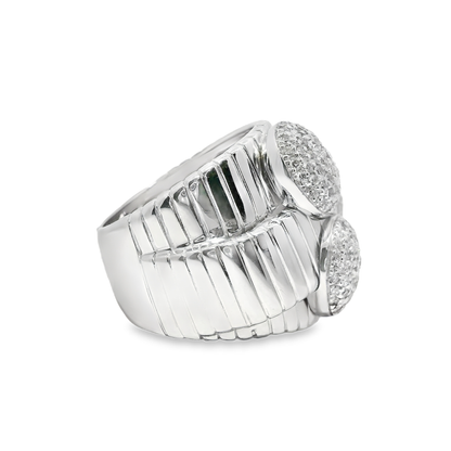 1.29CT Diamond Ring 18k White Gold