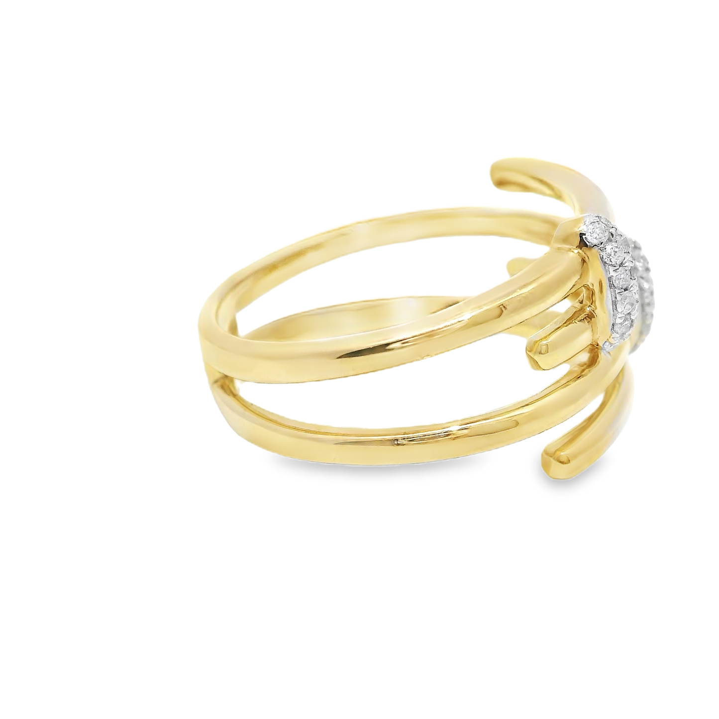 0.21CT Diamond Ring 14k Yellow Gold