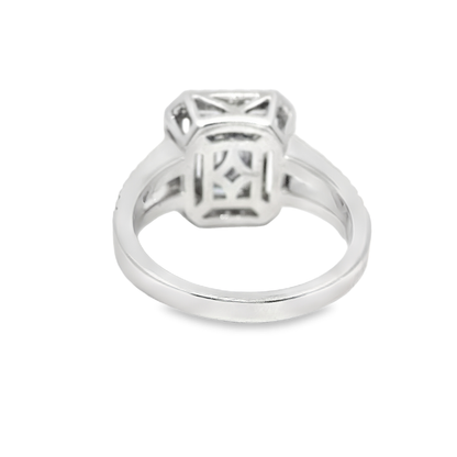 1.17CT Diamond Ring 18k White Gold
