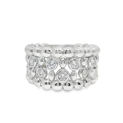 0.42CT Diamond Ring 18k white Gold