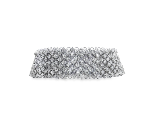 8.73CT Diamond Bracelet 18k White Gold