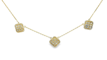 1.62CT Diamond Pendant 14k Yellow Gold