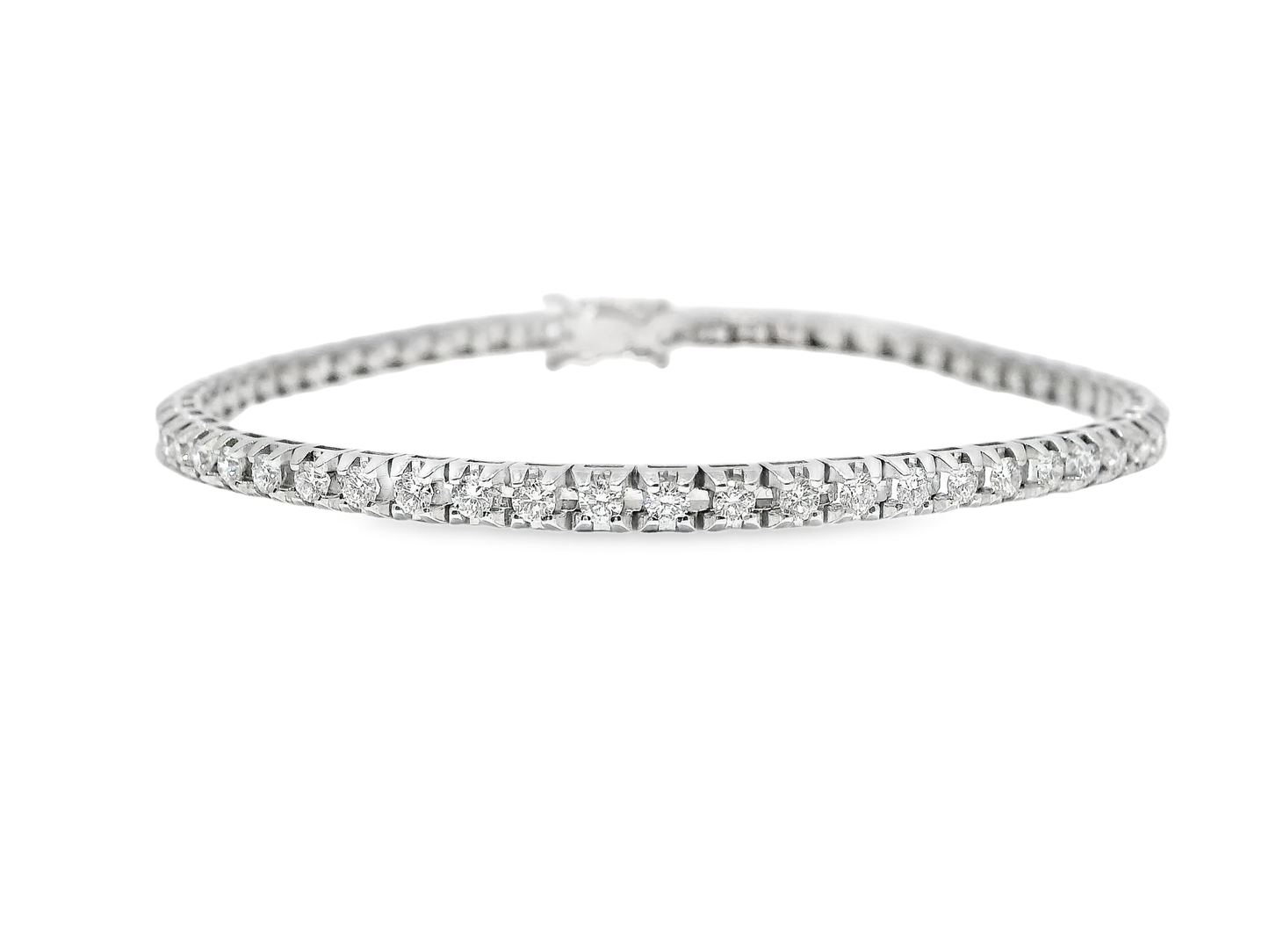 2.00CT Diamond Bracelet 18k White Gold