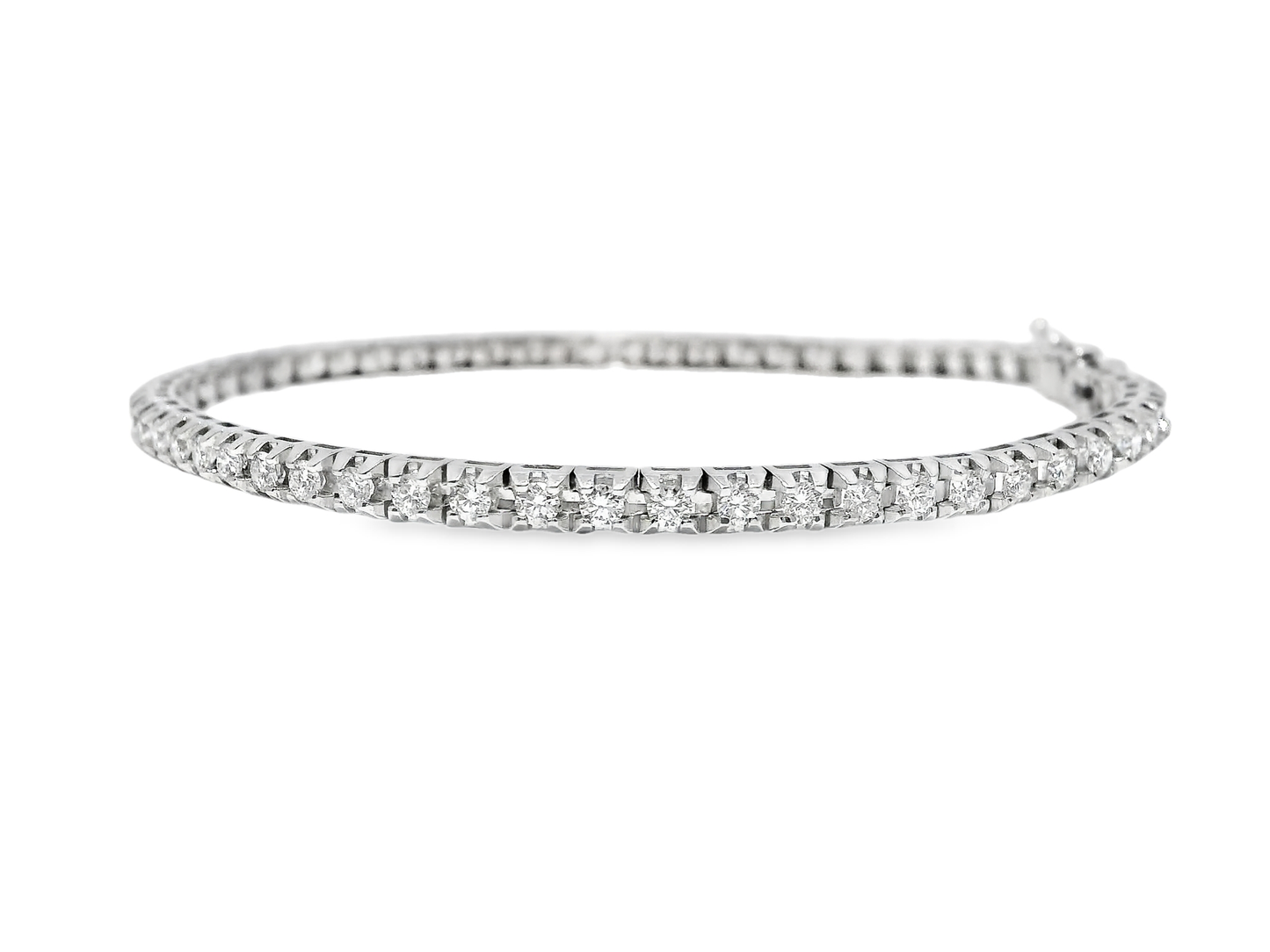 2.00CT Diamond Bracelet 18k White Gold