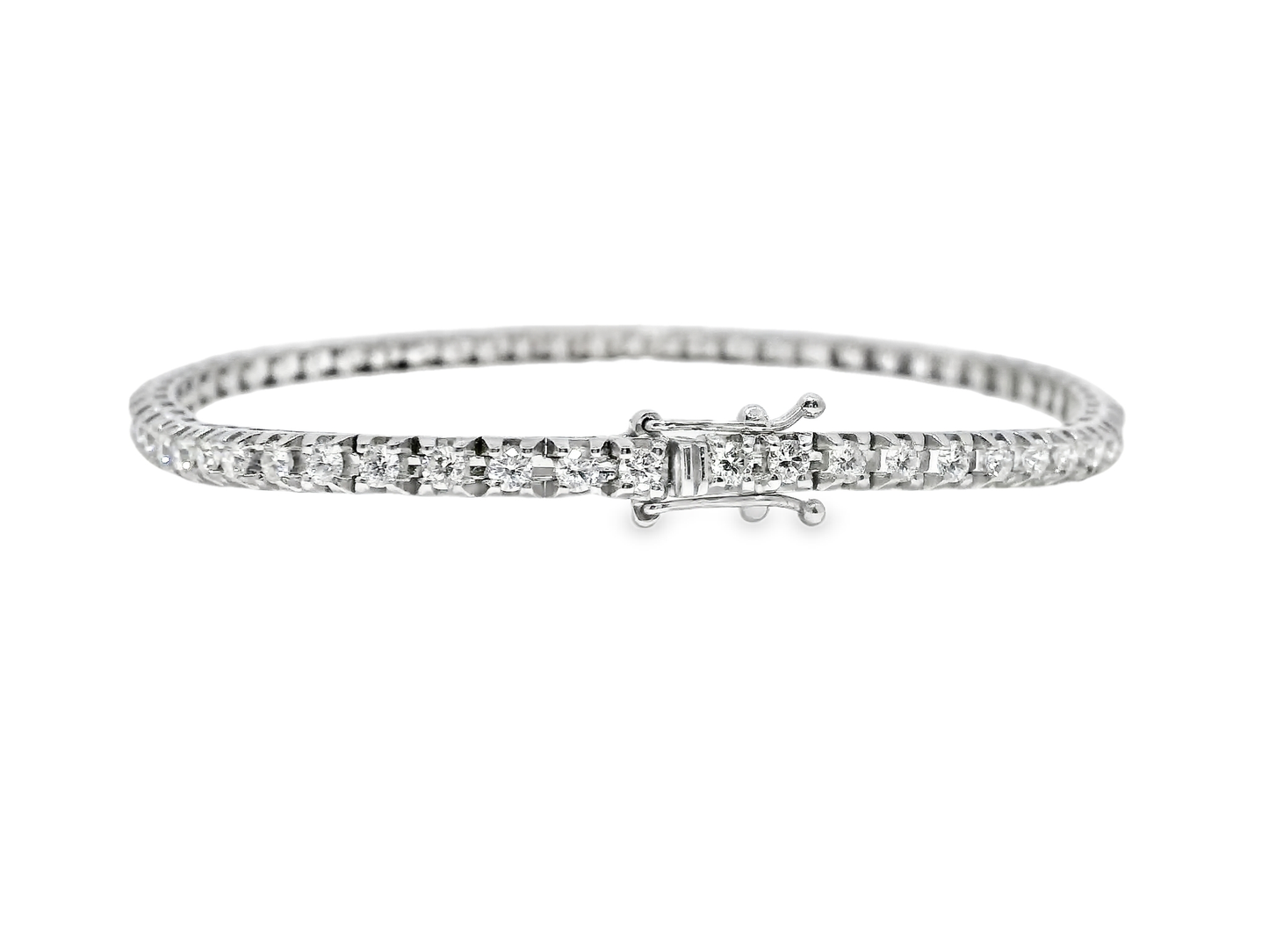 2.00CT Diamond Bracelet 18k White Gold