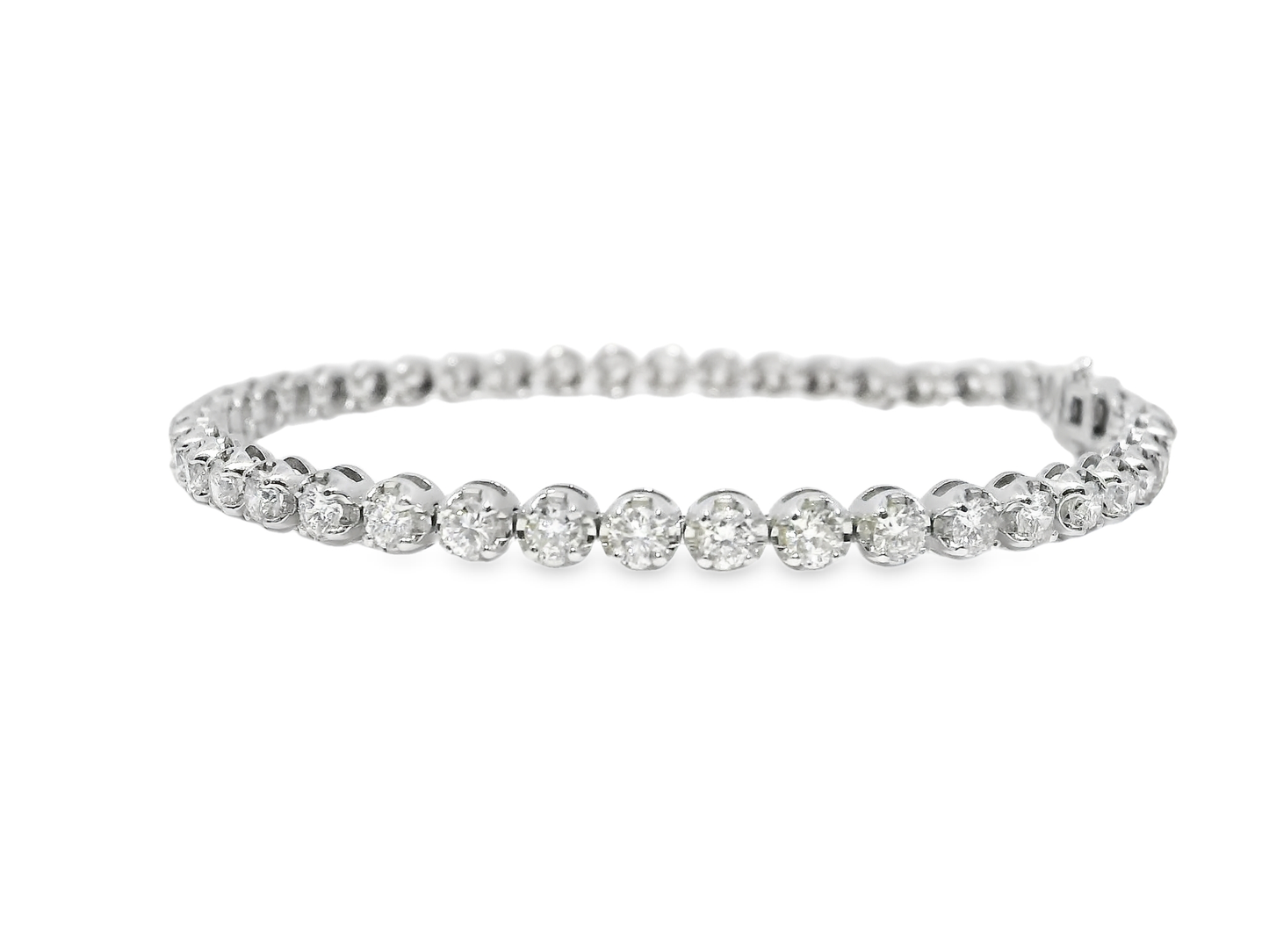 3.96CT Diamond Bracelet 18k White Gold