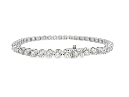 3.96CT Diamond Bracelet 18k White Gold