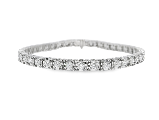 3.17CT Diamond Bracelet 18k White Gold