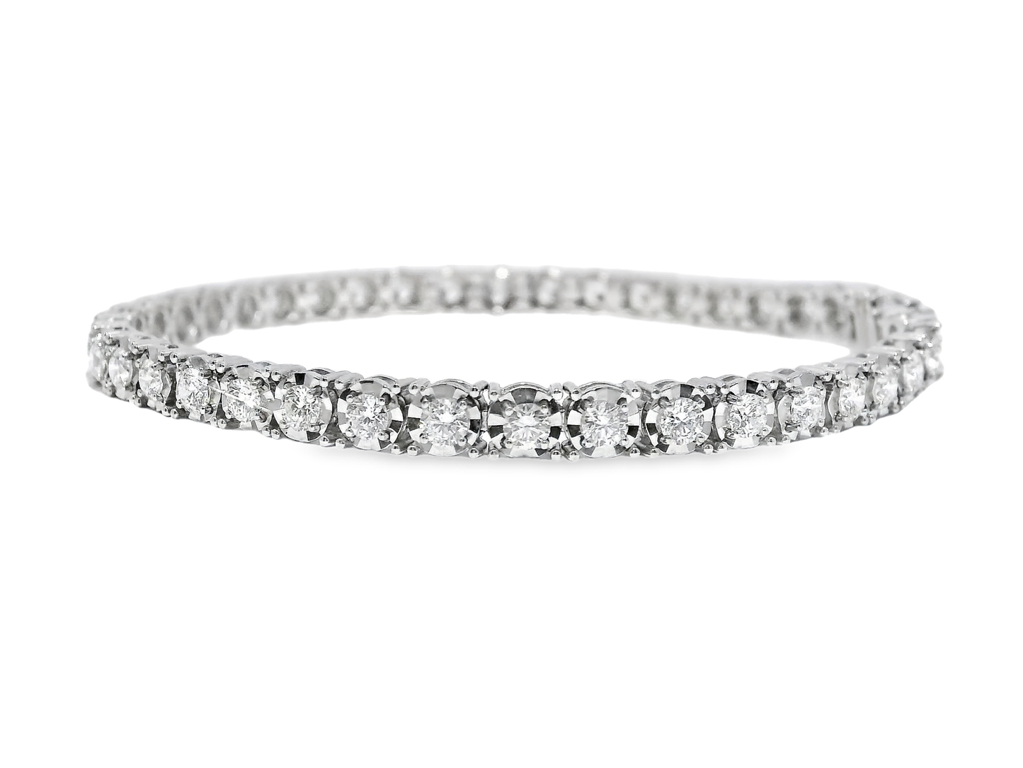 3.17CT Diamond Bracelet 18k White Gold