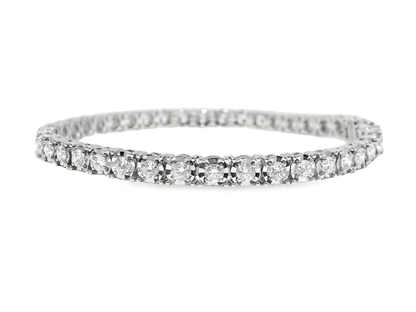 3.17CT Diamond Bracelet 18k White Gold
