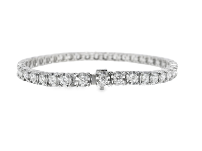 3.17CT Diamond Bracelet 18k White Gold