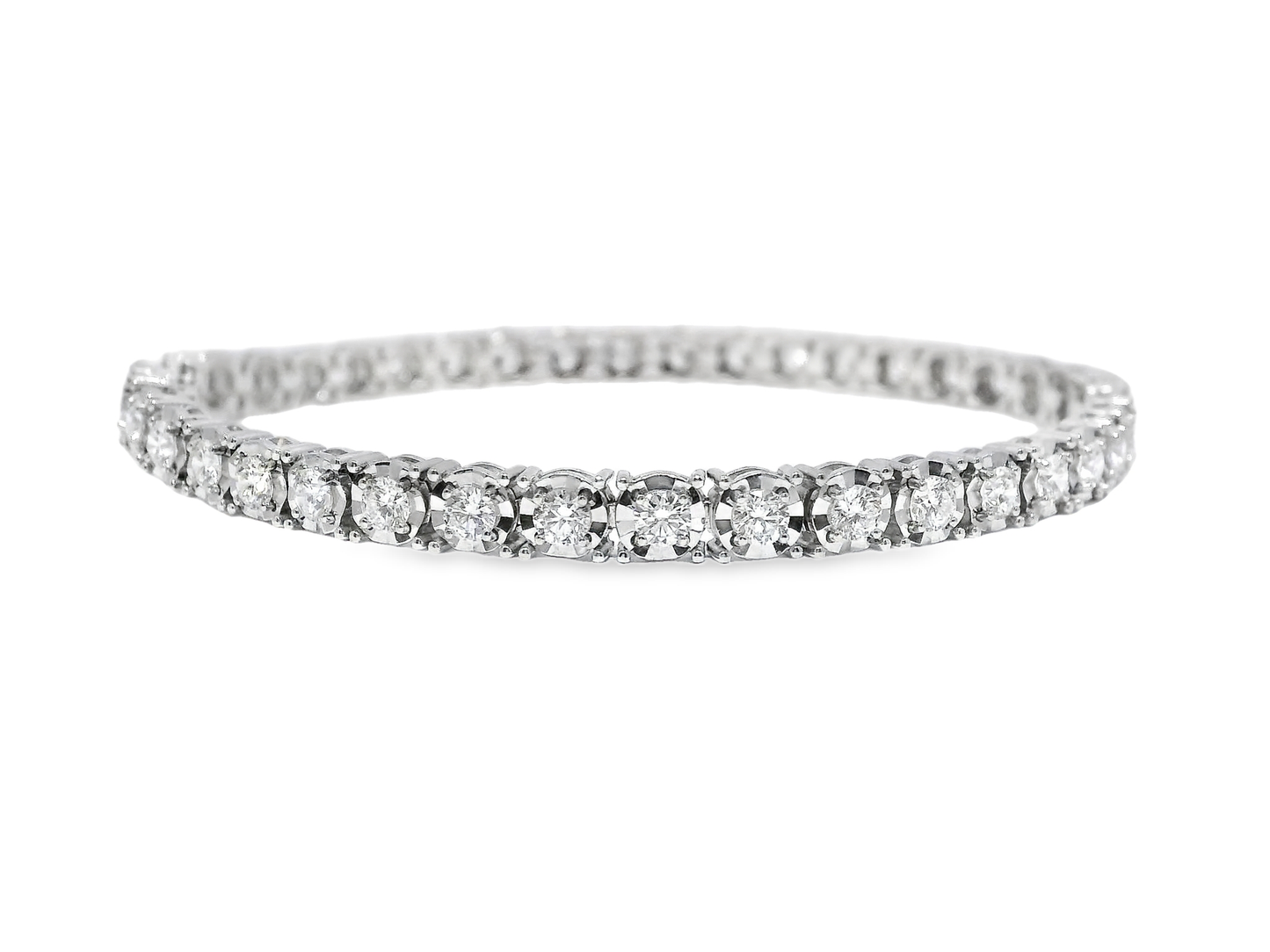 3.17CT Diamond Bracelet 18k White Gold
