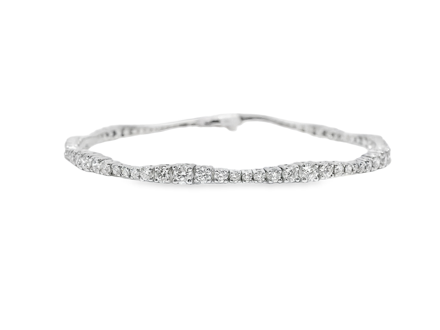 2.38CT Diamond Bracelet 14k White Gold