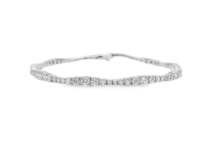 2.38CT Diamond Bracelet 14k White Gold