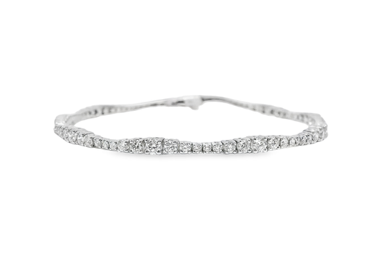 2.38CT Diamond Bracelet 14k White Gold