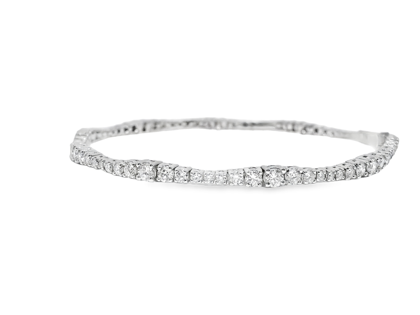 2.38CT Diamond Bracelet 14k White Gold