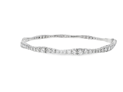 2.38CT Diamond Bracelet 14k White Gold