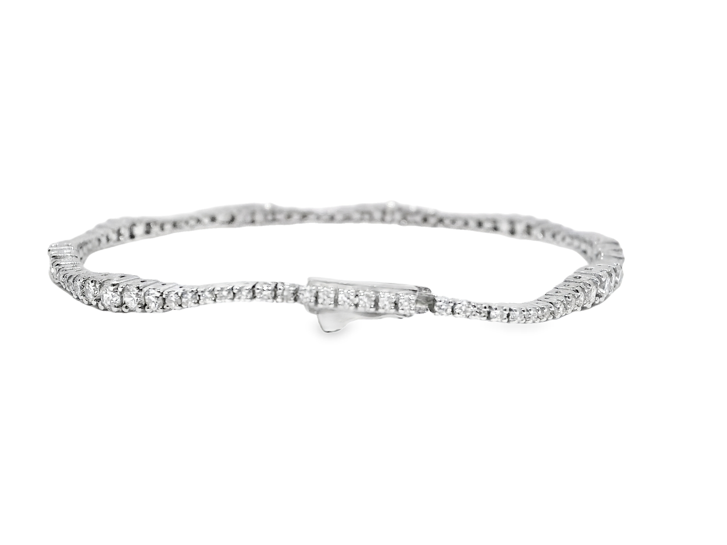 2.38CT Diamond Bracelet 14k White Gold