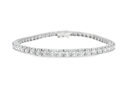 3.13CT Diamond Bracelet 18k White Gold