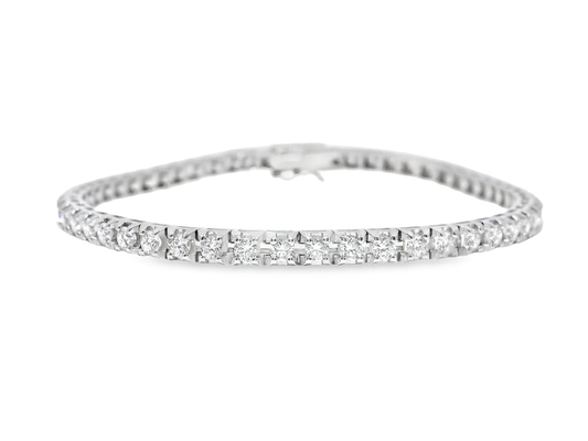 3.13CT Diamond Bracelet 18k White Gold