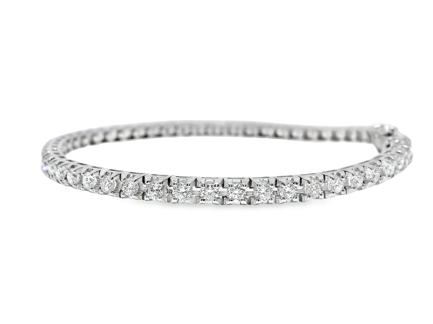 3.13CT Diamond Bracelet 18k White Gold