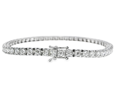 3.13CT Diamond Bracelet 18k White Gold