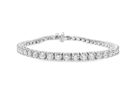 5.58CT Diamond Tennis Bracelet 14k White Gold