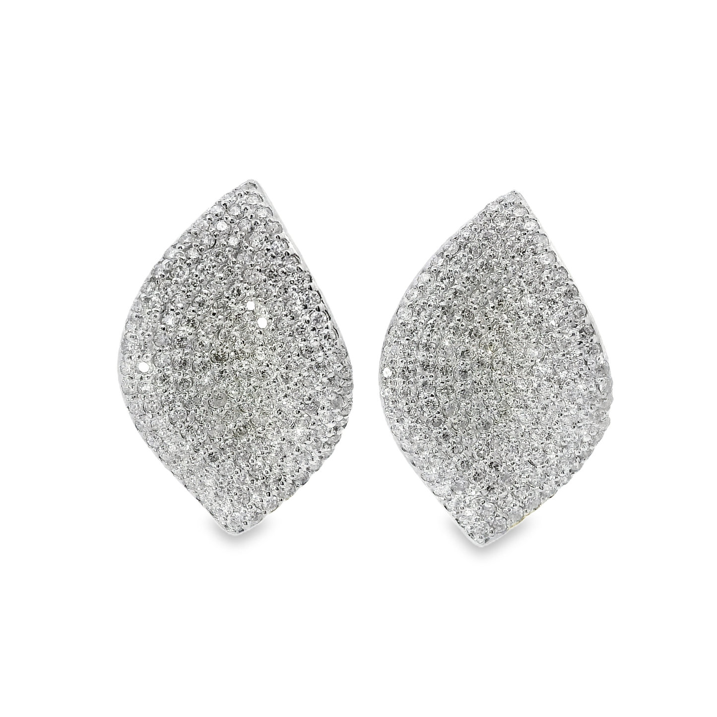 1.90CT Diamond Earring 14k White Gold