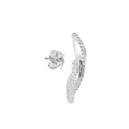 1.90CT Diamond Earring 14k White Gold