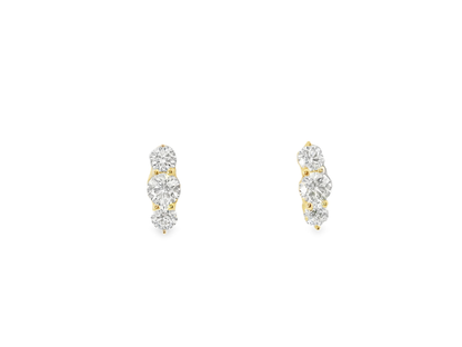 0.43CT Diamond Fashion Earring 14k Yellow Gold