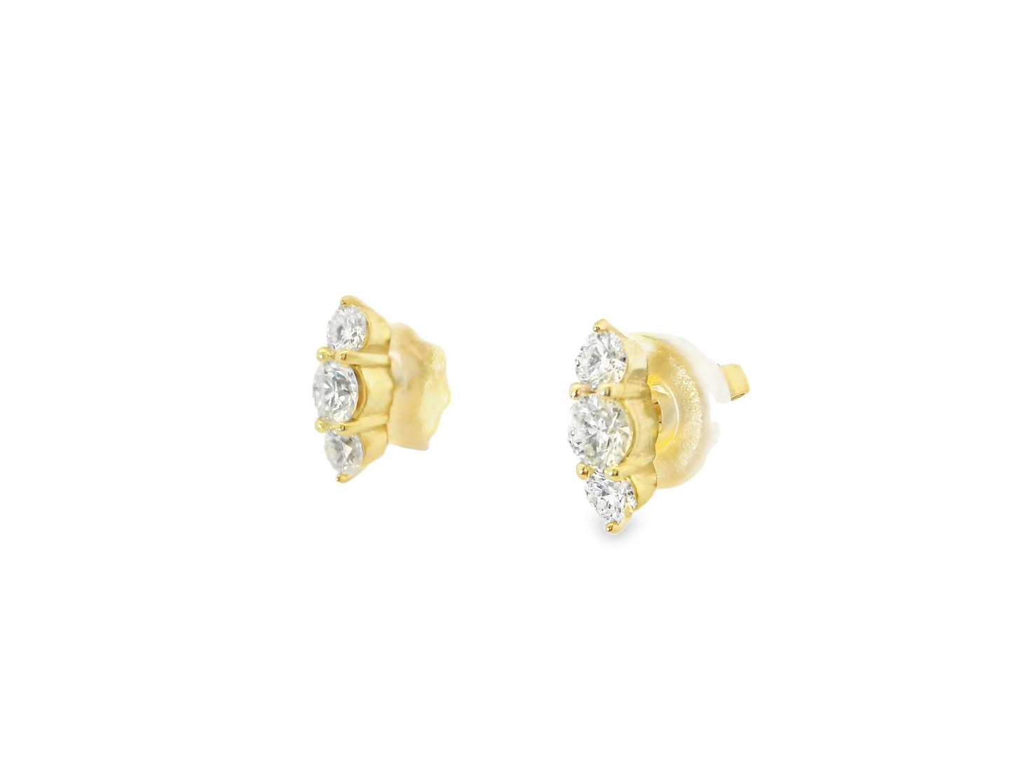 0.43CT Diamond Fashion Earring 14k Yellow Gold