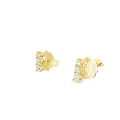 0.25CT Diamond Earring 14k Yellow Gold