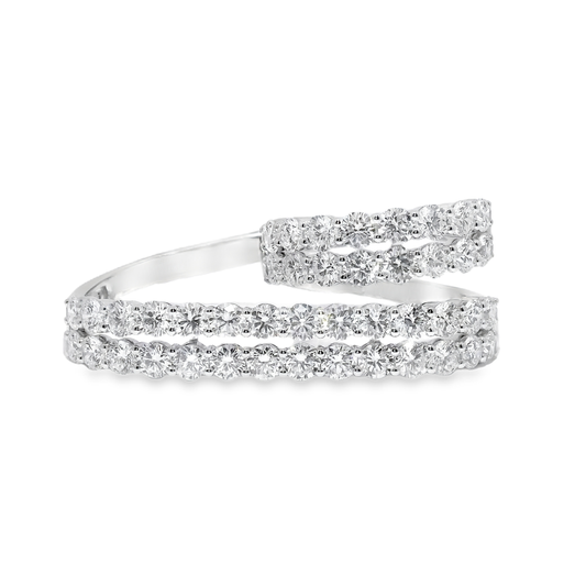 5.25CT Lab Diamond Ring 14k White Gold