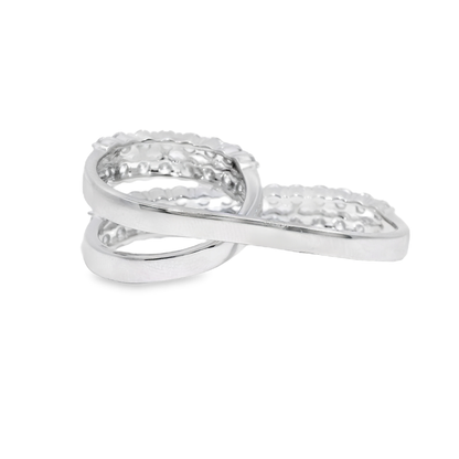 5.25CT Lab Diamond Ring 14k White Gold