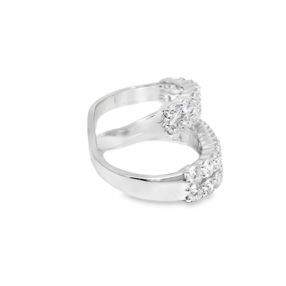 5.25CT Lab Diamond Ring 14k White Gold