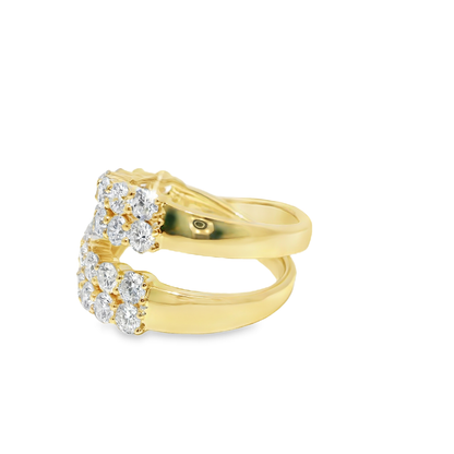 5.25CT Lab Diamond Ring 14k Yellow Gold