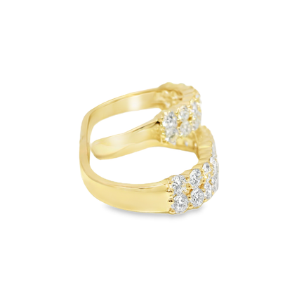 5.25CT Lab Diamond Ring 14k Yellow Gold