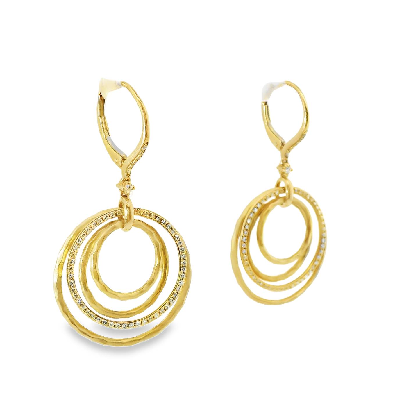 0.47CT Diamond 14k Yellow Gold Earring