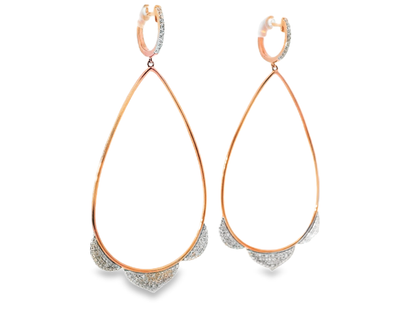 0.73CT Diamond 14k Gold Earring