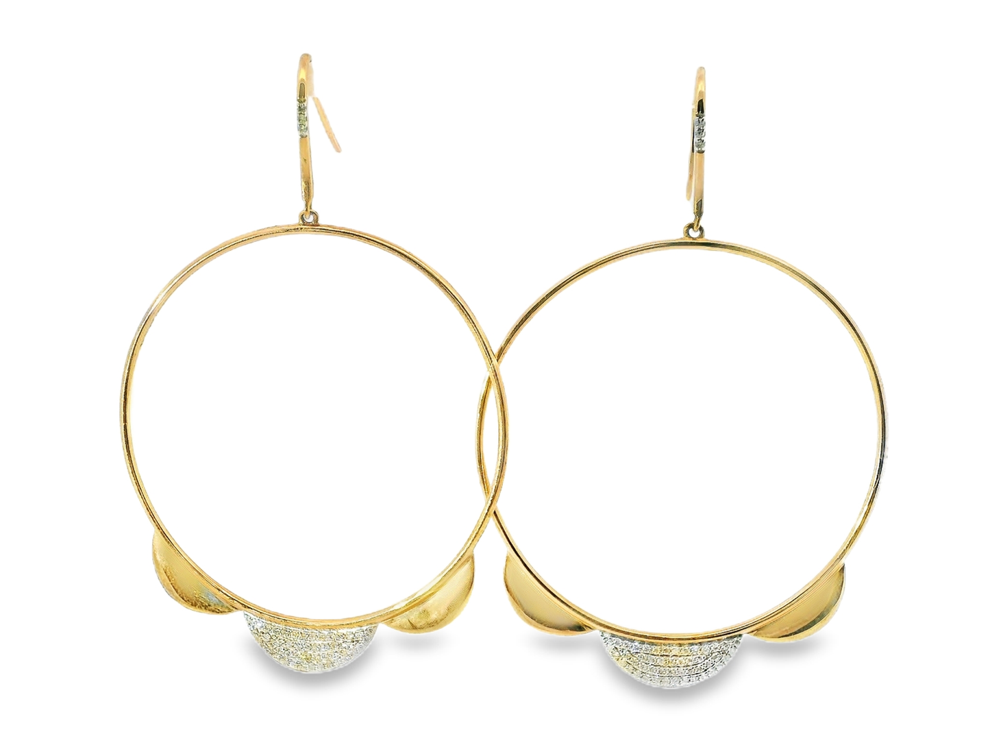 0.34CT Diamond 14k Rose Gold Earring