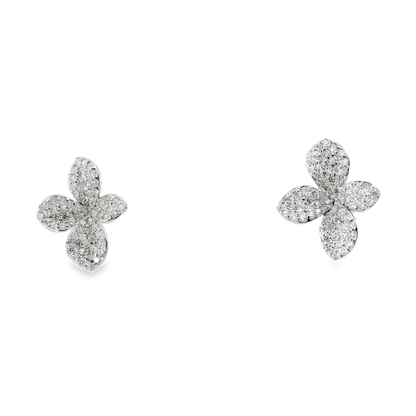 0.89CT Diamond 14K White Gold Earring