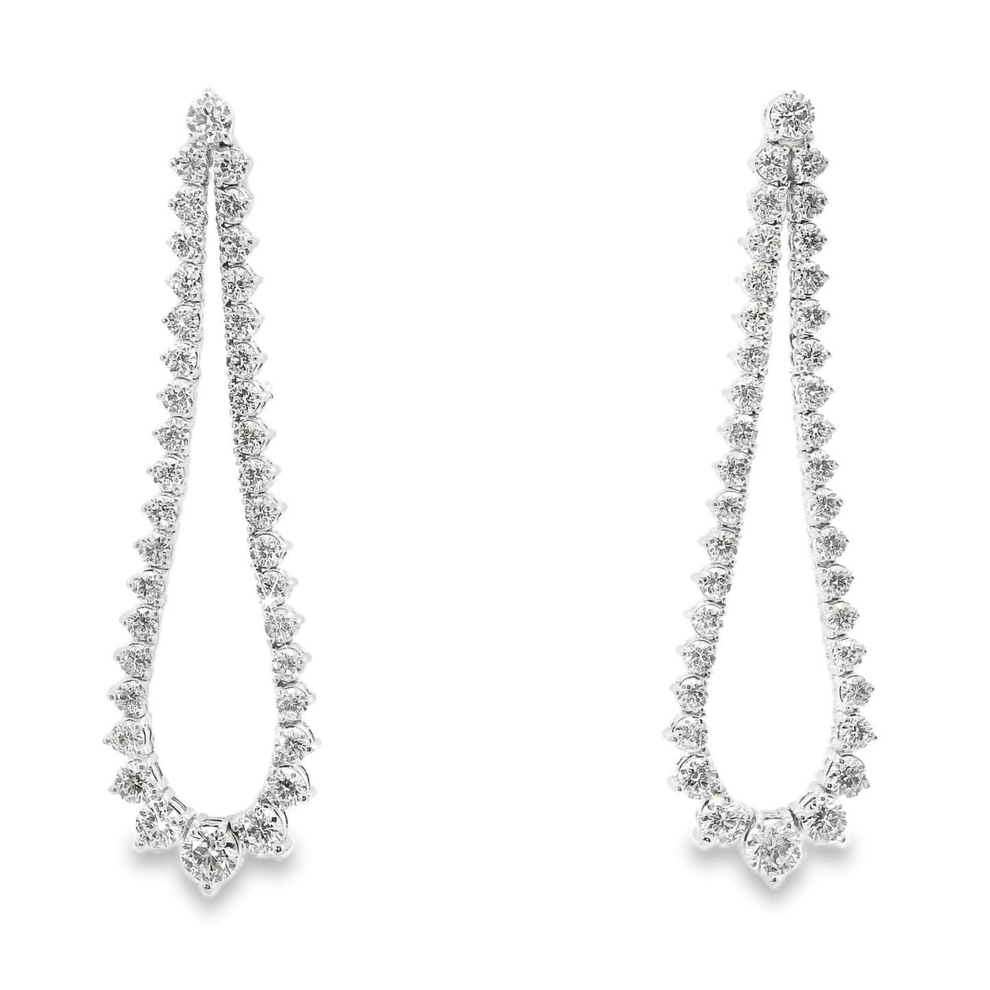 3.29Ct Diamond Earring 14k White Gold