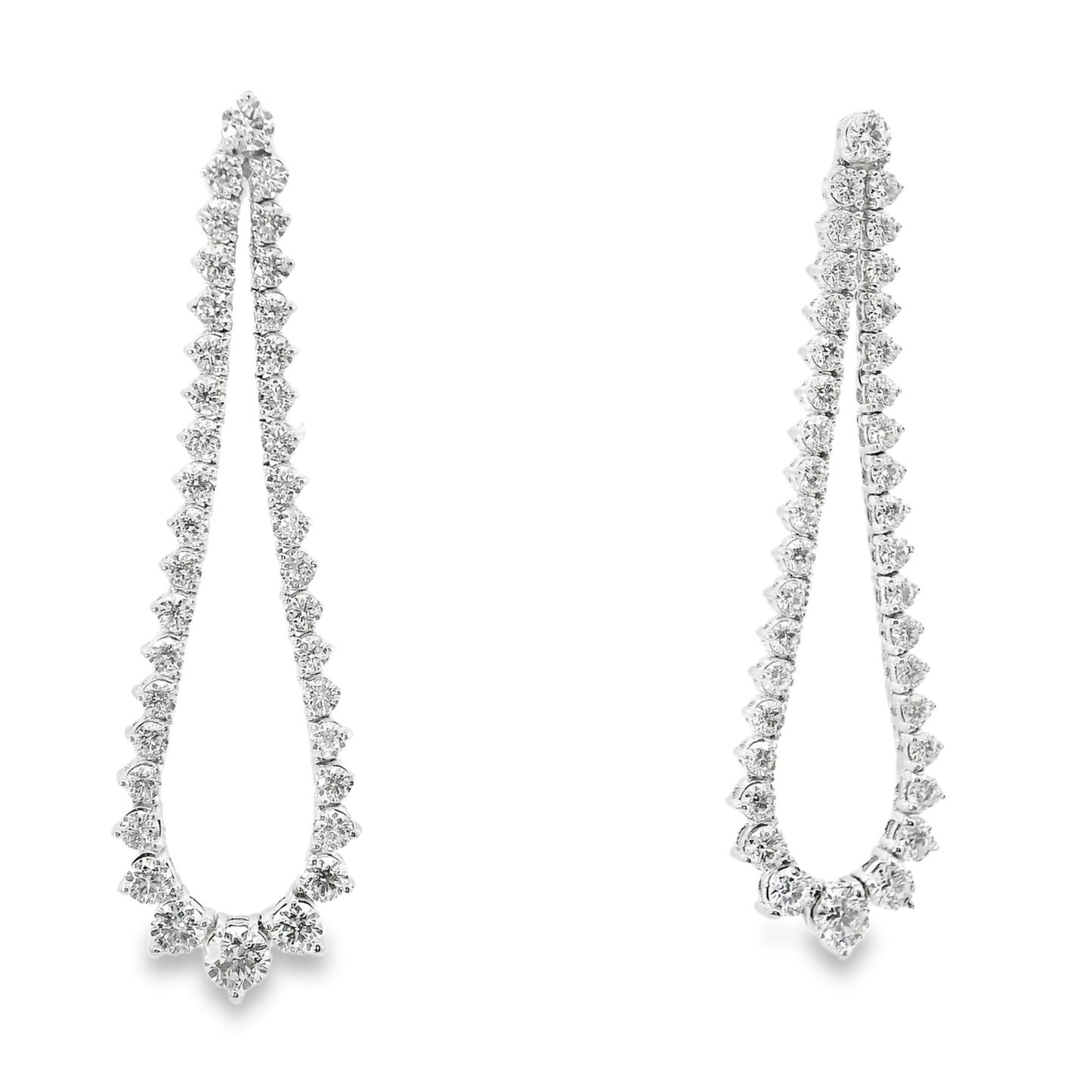 3.29Ct Diamond Earring 14k White Gold