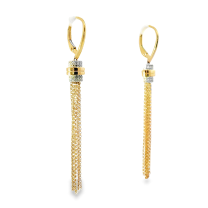 0.19CT Diamond 14K Gold Earring